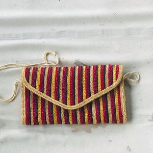 Never Used! Vintage Woven Shoulder Bag!